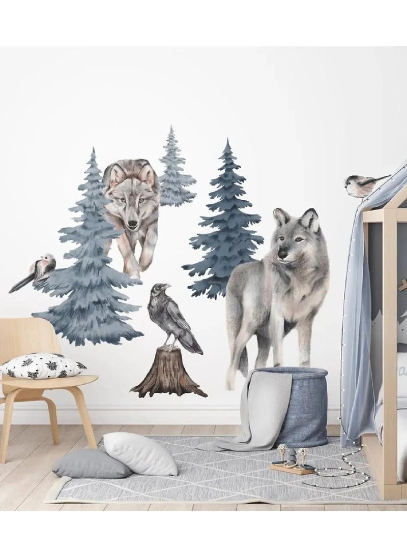 Kt Group Life in Glaciers Magnificent Wolves Wall Sticker Set - pzsku/ZE541A38C25241A94A20BZ/45/_/1729938400/e574bbfd-edb3-42ac-bb1f-0e722378b8c0