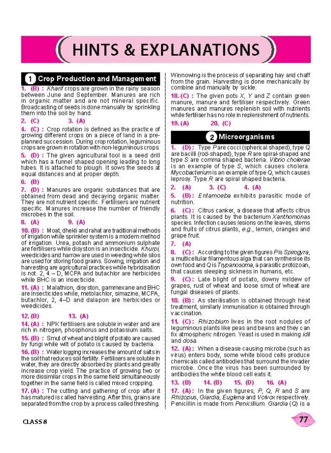 National Science Olympiad (NSO) Work Book for Class 8 - Quick Recap, MCQs, Previous Years Solved Paper and Achievers Section - Olympiad Books For 2022-2023 Exam
