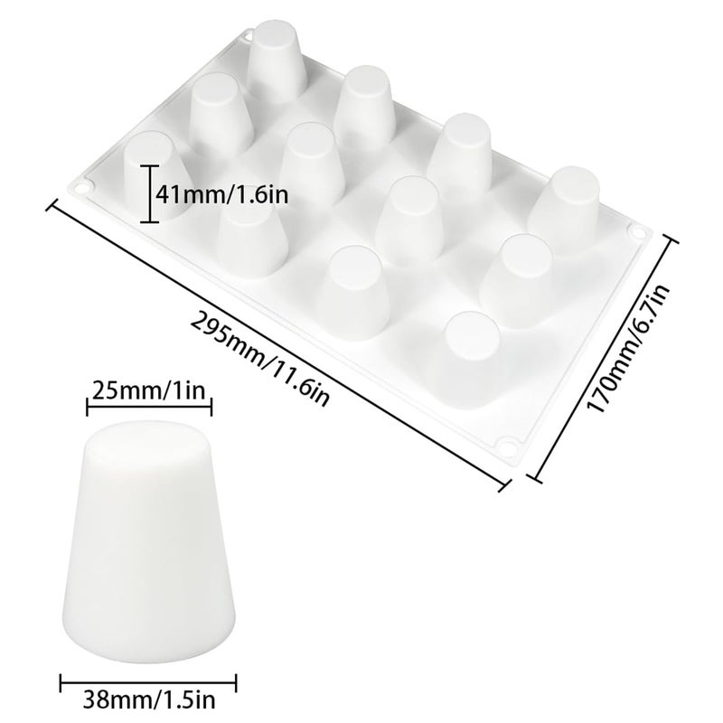 mostsom Cylinder Cup Shape Mousse Cake Mold For Making Chocolate Muffin Ice Shot Glass Mould Kitchen Baking Tool (A_ Small Cup) - Image 2
