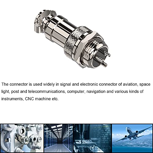 Clyxgs Aviation Plug Connector 3-Pin Male Female Panel Metal Wire Connector 16mm Socket 10PCS - Image 5