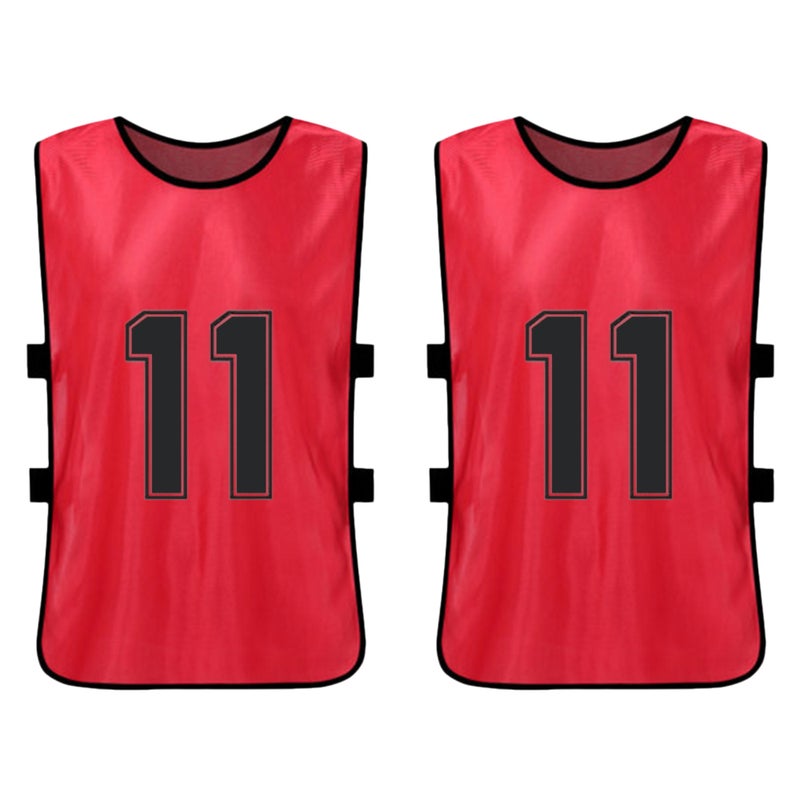 6PCS Kid's Football Pinnies Quick Drying Soccer Jerseys Youth Sports Scrimmage Basketball Team Training Numbered Bibs Practice Sports Vest - Image 4