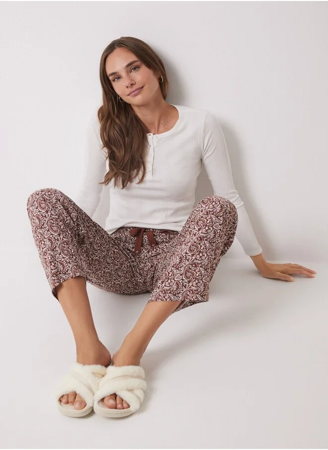 women'secret Mms Paisley Pants Long Pant