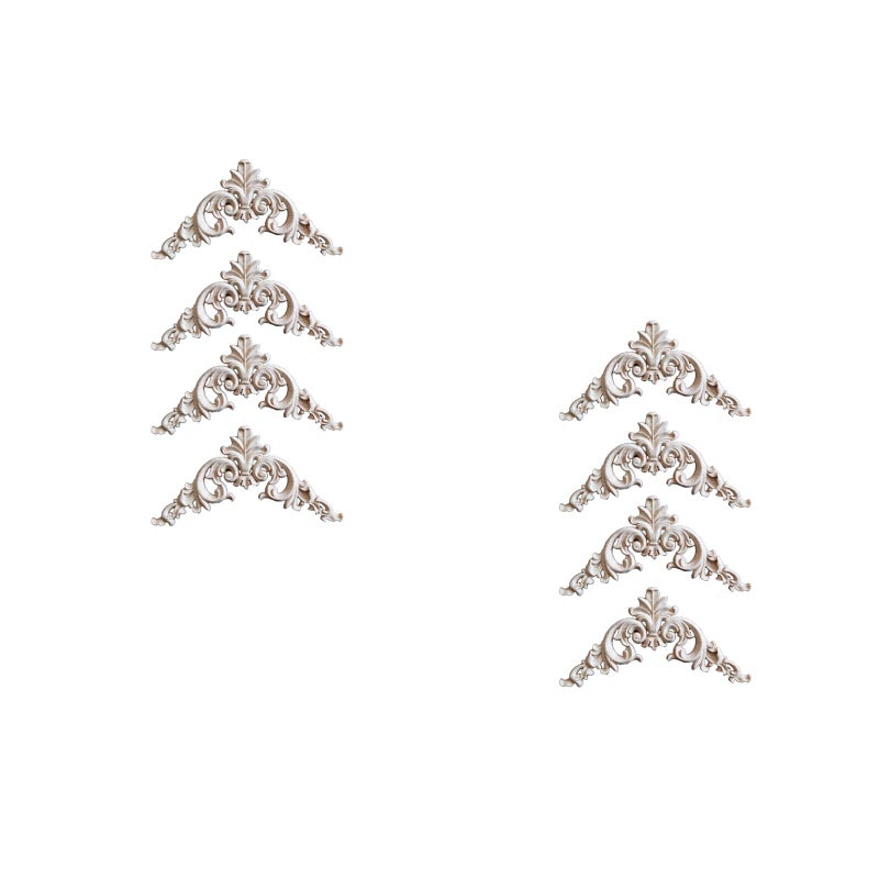 🏠 ديكورات خشبية محفورة بتصميم زخارف مجوفة للأبواب والخزائن 20x20 سم - Image 1