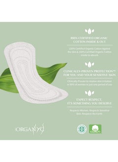 ORGANYC Organyc 100% Certified Organic Cotton Folded Panty Liner - Everyday Sanitary Pad, Free from Wood Pulp, Perfumes, SAP and Chemicals, Light Flow (144 Count)  - Image 5