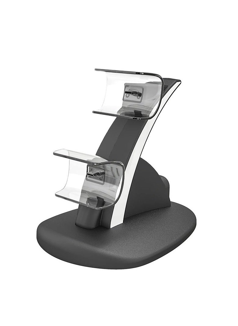 AGYAONE Dual Fast Charger Stand Base for Sony PS5 Controller Wireless Joystick Charging Dock Cradle Holder For PS5 Gamepad Accessories  - Image 1