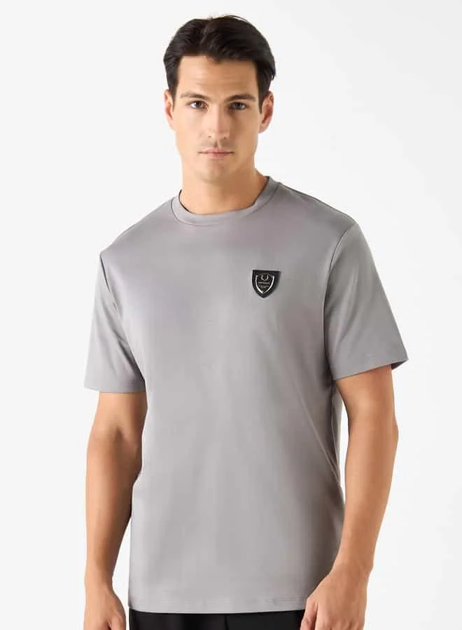 Emperor Emperor Applique Detail T-shirt with Short Sleeves
