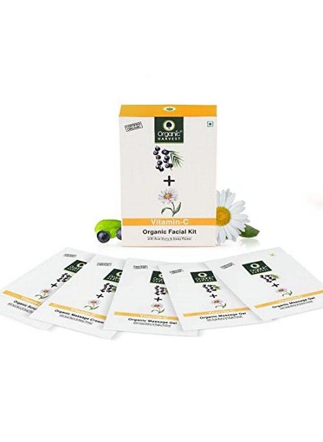 Organic Harvest مجموعة فيتامين سي للوجه للبشرة تعمل على إزالة الخطوط الدقيقة والتجاعيد، غنية بتوت الآساي وزهرة الأقحوان، مثالية لجميع أنواع البشرة، خالية من الكبريتات، 50 جرام  - Image 2