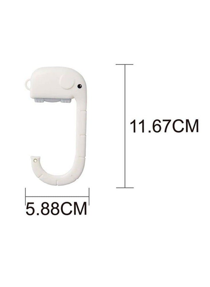 SOLARAE Purse Bag Hooks, Cute Handbag Hanger for Table, Travel Bag Hanging Portable Wall Hanger Holder for Women Girls Bags, for Student Table Desk Restroom Office Shool Restraurant Bar (6pcs) - Image 3