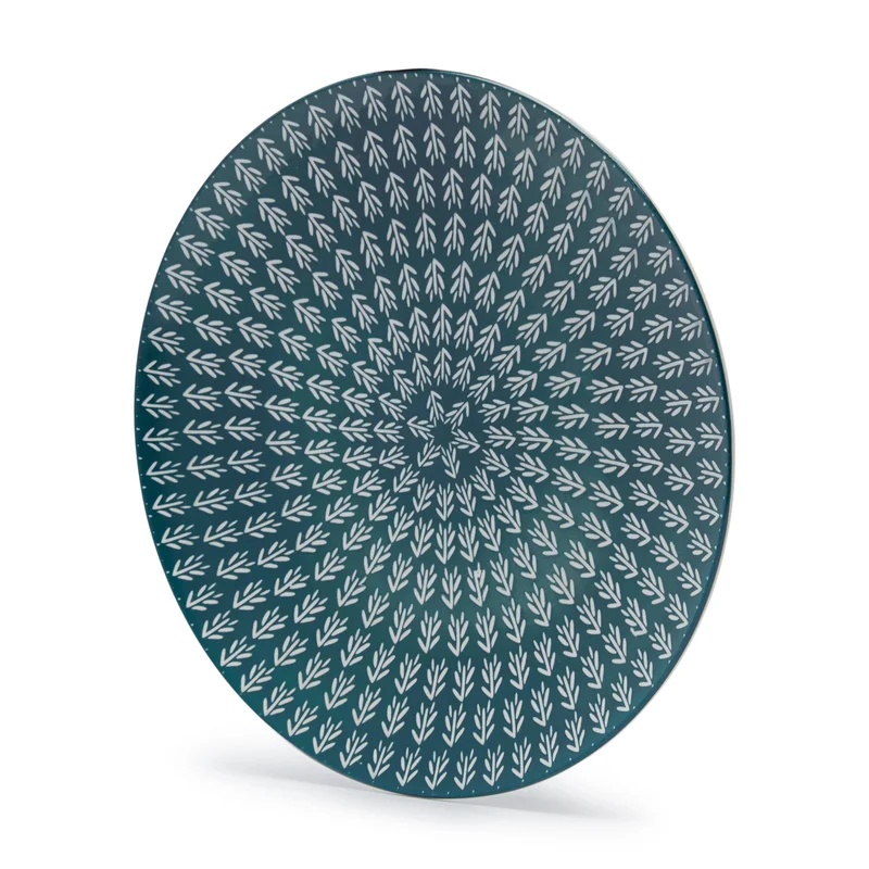 سيمبلي كيتشن Floral Mm Reverse Kori Jhallar Ceramic Dinner Plate