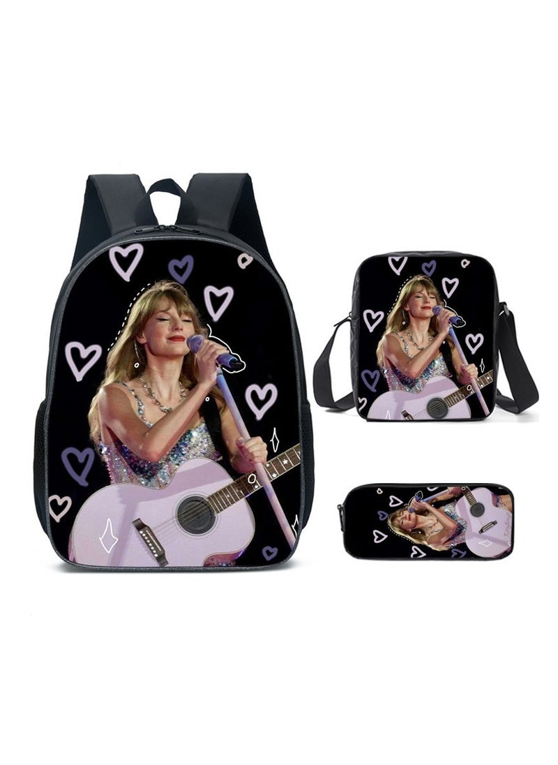Taylor Swift Taylor Swift Student School Bag Cartoon Character Backpack 29*16*42 cm 