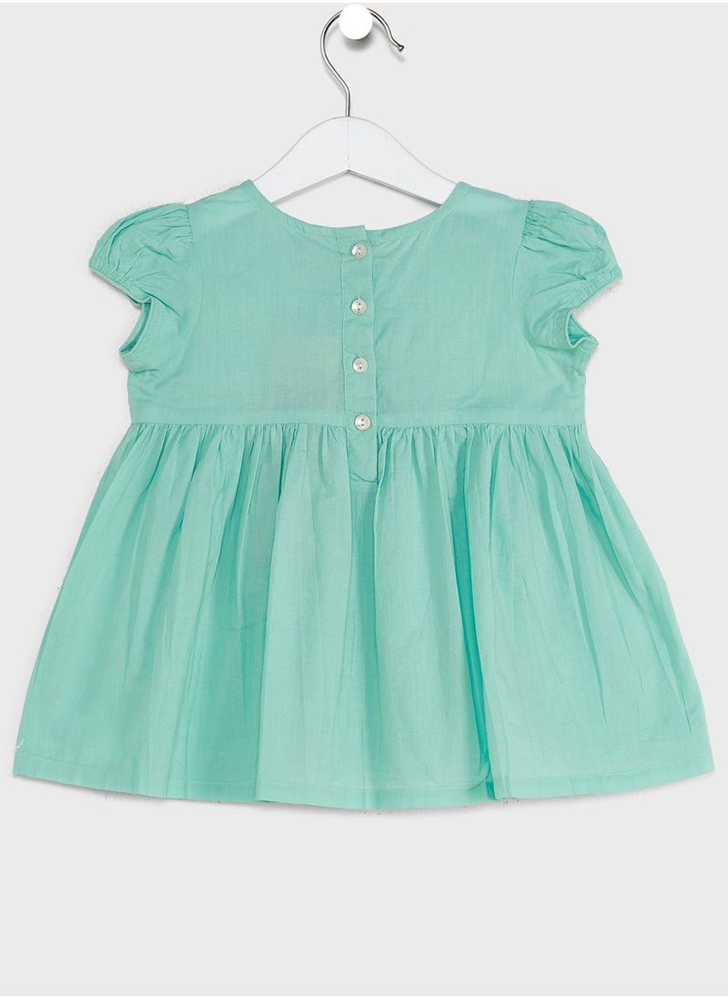 Fabindia - Kids Embroidered Dress & Salwar Set - Image 1