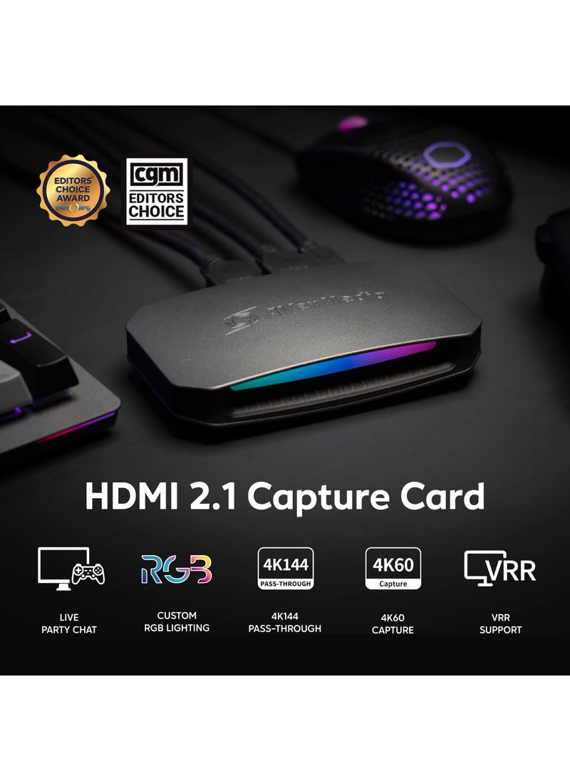 AVerMedia AVerMedia HDMI 2.1 Capture Card for Streaming and Gaming - 4K, VRR and HDR Support - PS5, Xbox Series X/S, PS4, Switch - GC553G2 Live Gamer Ultra 2.1  - Image 4
