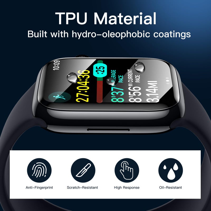 JETech TPU Screen Protector for Apple Watch Series 11/10 46mm, 3-Pack - Image 4