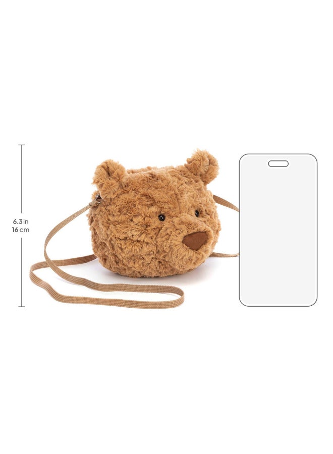 Jellycat حقيبة دب بارثولوميو - لعبة محشوة ناعمة بأرجل كوردية، هدية عيد الحب لطيفة للأطفال والبالغين، مجموعة جليكات، 16 سم - Image 4