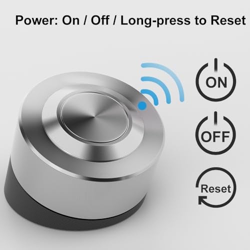 OwlTree Wireless PC Power Button, Remote PC Power Switch ON Off Reset Stainless Steel Button and Receiver for Computer Motherboard (Powered by 9 Pin USB) - Image 2