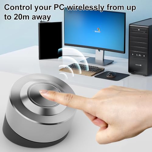 OwlTree Wireless PC Power Button, Remote PC Power Switch ON Off Reset Stainless Steel Button and Receiver for Computer Motherboard (Powered by 9 Pin USB) - Image 4