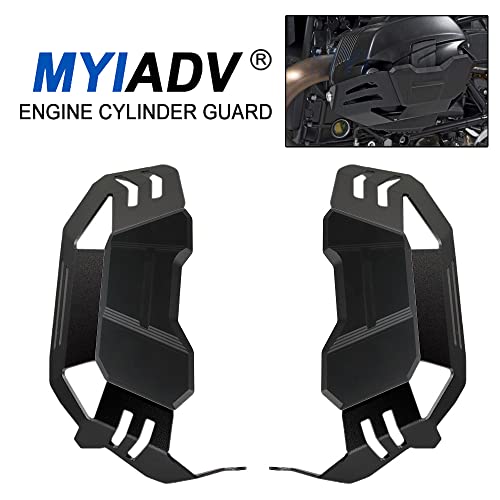 MYIADV حماية رأس الأسطوانة لمحرك الدراجة النارية MYIADV لبي إم دبليو R NINE T سكريمبلر أوربان G/S بيور ريسر /5 R1200R R1200GS ADV مغامرة (أسود) - Image 2