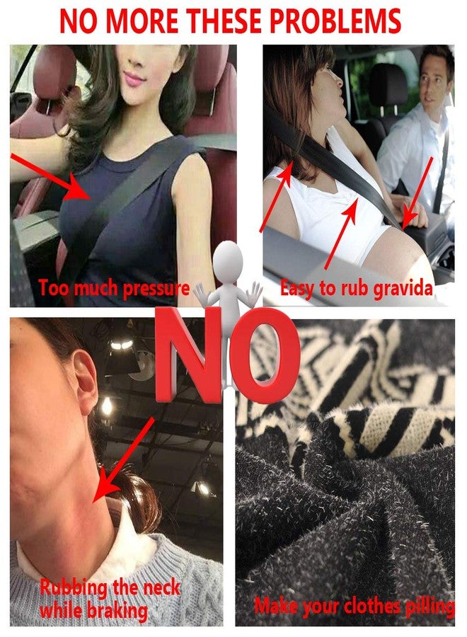 MIRKOO Car Seat Belt Cover Pad, 2-Pack Soft Car Safety Seat Belt Strap Shoulder Pad for Adults and Children, Suitable for Car Seat Belt, Backpack, Shoulder Bag, Laptop Computer Bag - Image 4