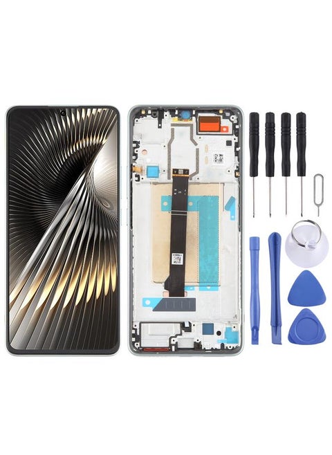 Replacement For Xiaomi Redmi Turbo 3 Original LCD Screen Digitizer Full Assembly with Frame Green