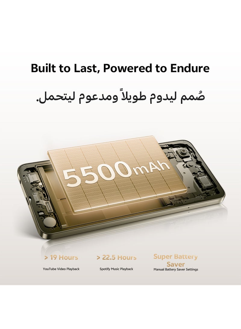 فيفو Y04 4G ثنائي الشريحة ذهب تيتانيوم 4GB RAM 128GB - نسخة الشرق الأوسط - Image 3