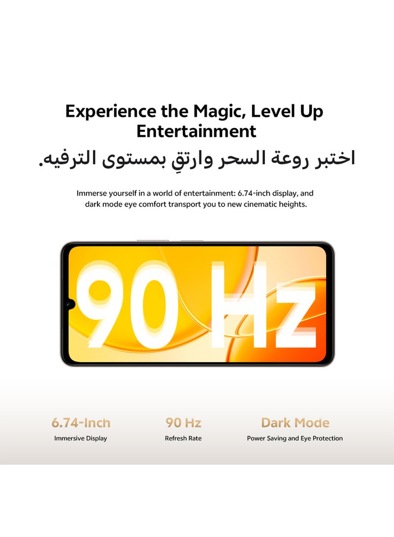 فيفو Y04 4G ثنائي الشريحة ذهب تيتانيوم 4GB RAM 128GB - نسخة الشرق الأوسط - Image 4