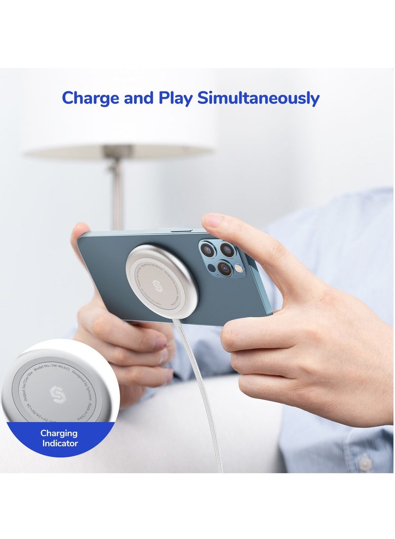 ساينك واير شاحن لاسلكي مغناطيسي سريع بتقنية Qi مع شاحن جداري USB-C – موديل SW-WL624NEW من سينكواير - Image 4
