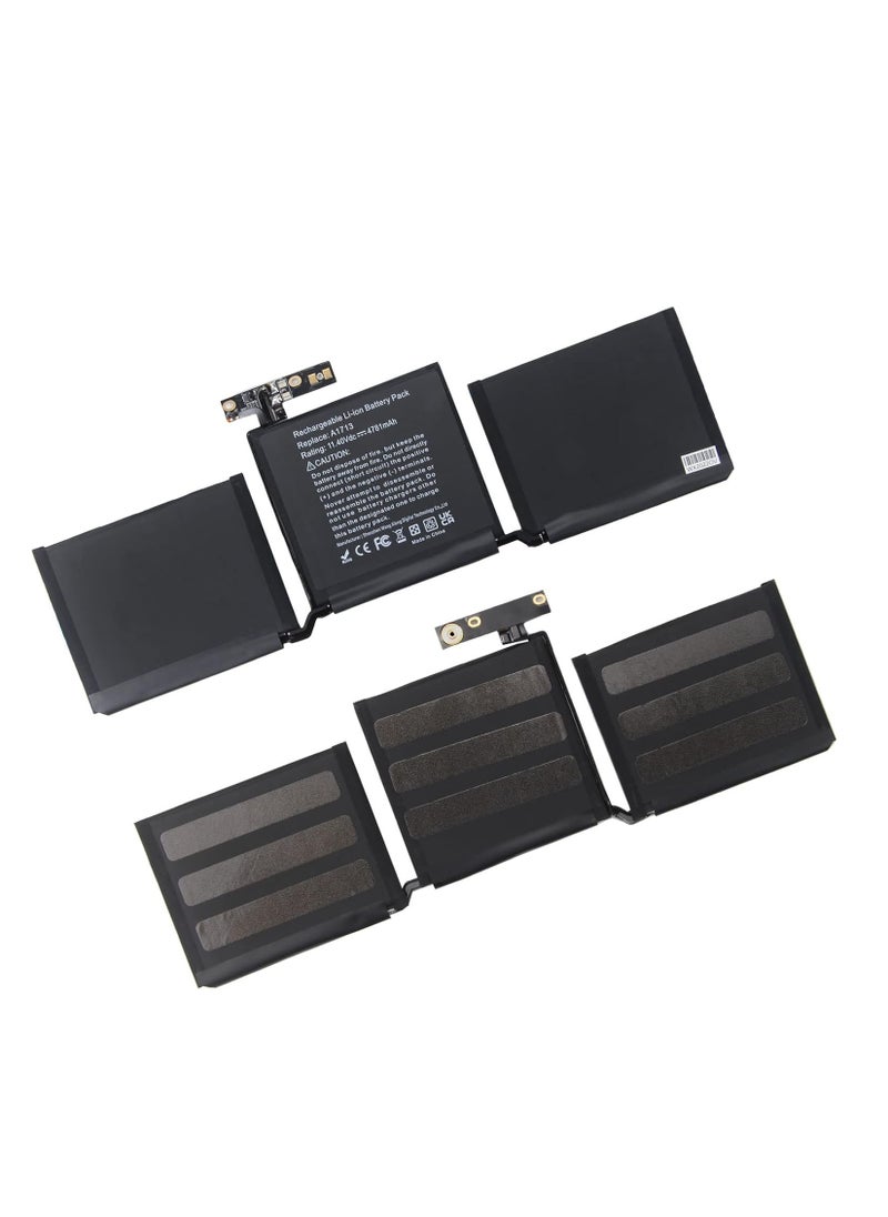 Generic A1713 13-inch Laptop Battery, Compatible with Models A1708 (2016-2017), EMC 2978, 3164, A2171, A2159 (2019), A2289 (2020), A2338, 4781mAh - 54.5Wh - 11.2V  - Image 3