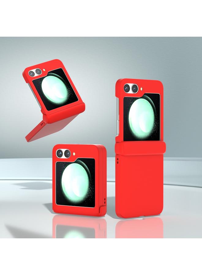 اس-توب جراب لهاتف Samsung Galaxy Z Flip6 5G، 3 في 1، جراب هاتف غير لامع بتغطية كاملة مع مفصلات - Image 2