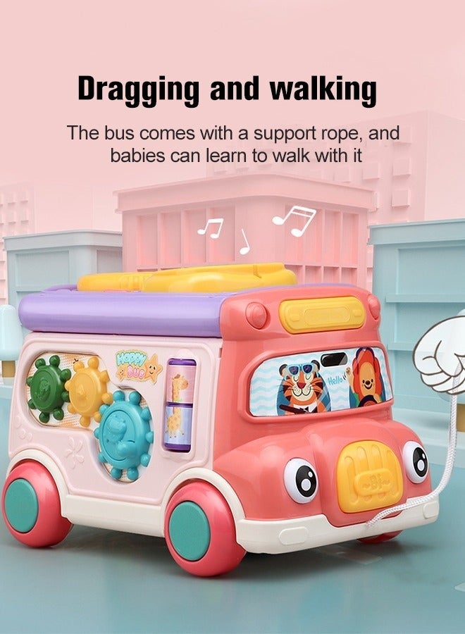 ميكسد ألعاب القصف للأطفال الصغار لعبة تعليمية سحب على طول لعبة غوفر الحافلة للبنين والبنات هدية عيد ميلاد - Image 2