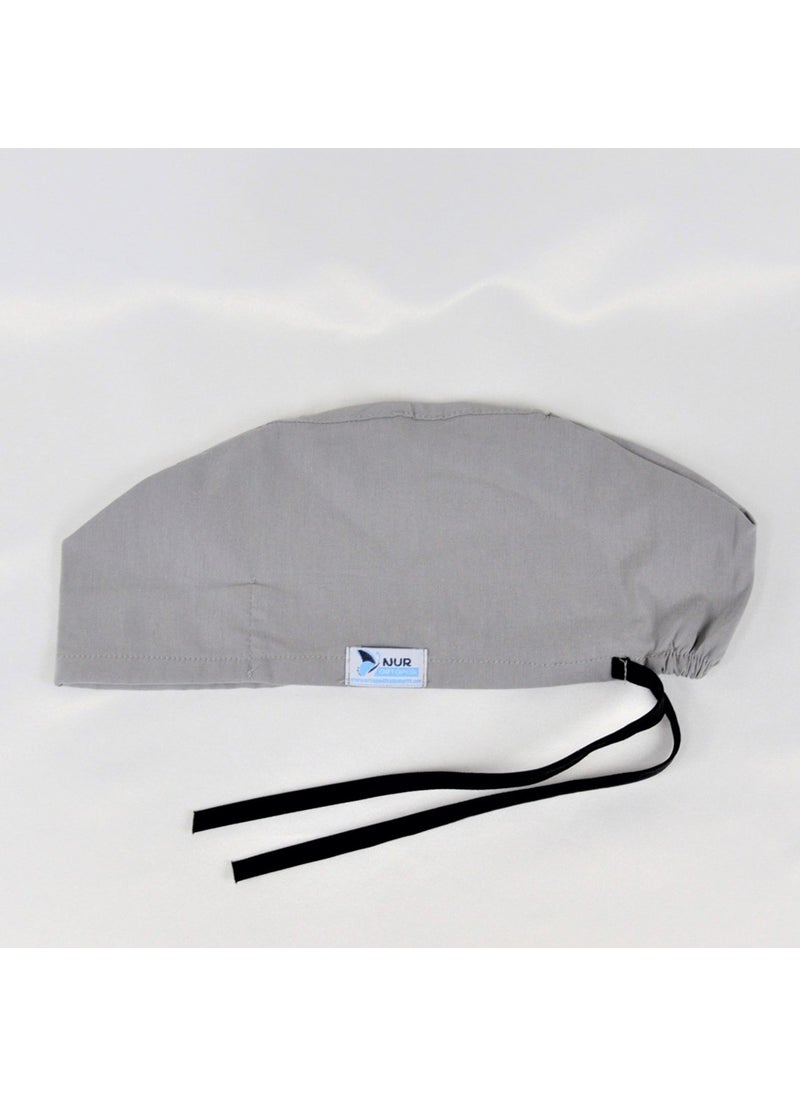 Nur Medikal Giyim - Nur Medical Clothing Gray Color Surgical Cap - Image 1