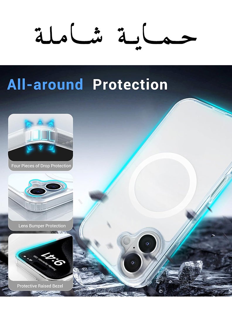 Theodor - iPhone 16 Plus Magsafe Magnetic Case for iPhone Compatible with Wireless Charging, Shockproof Phone Bumper Cover - Butterflies - Image 1