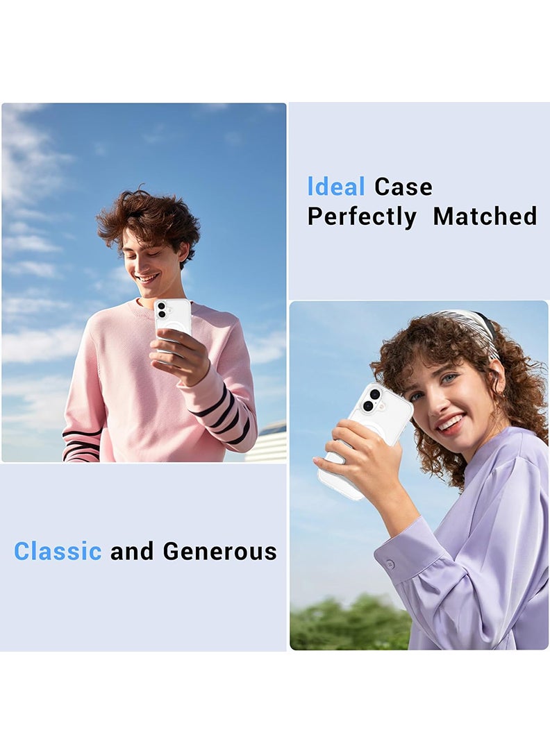 Theodor - iPhone 16 Plus Magsafe Magnetic Case for iPhone Compatible with Wireless Charging, Shockproof Phone Bumper Cover - Butterflies - Image 1