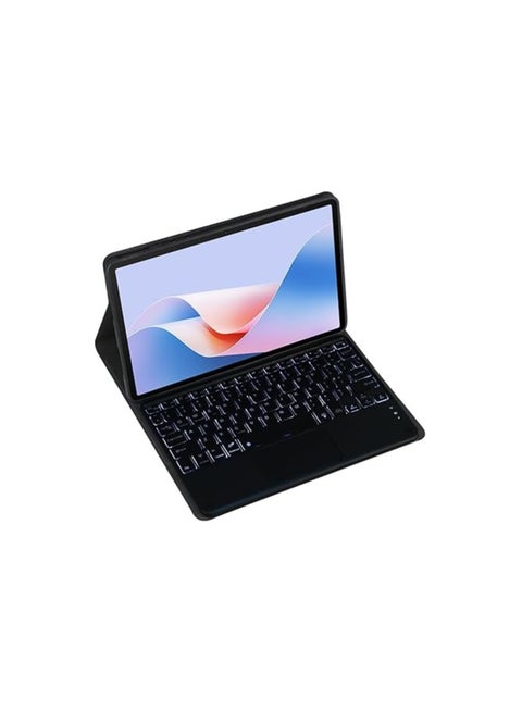 Arabic and English Backlit Keyboard Case Compatible with Honor Pad X9 11 Inch (2024), with Magnetic Removable Wireless Backlit Touch Keyboard and Protective Case