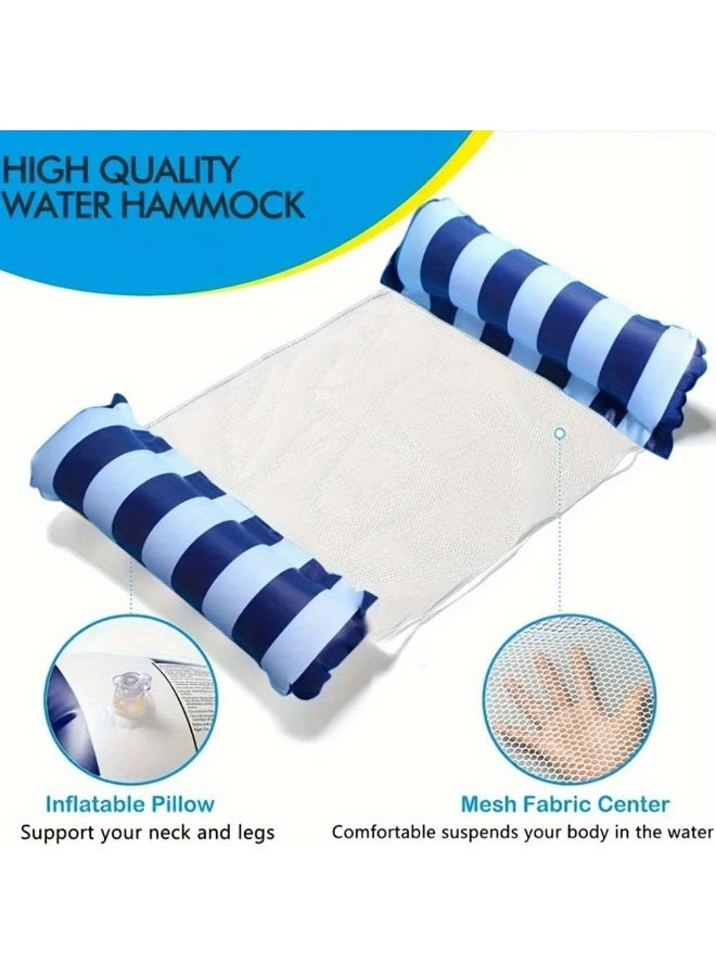 Generic Swim Rings, Inflatable Hammock Bed | Comfortable Floating Water Mattress | Portable, Leak-Proof, Lightweight Design for Pool, Beach, Summer Relaxation & Vacation Fun - Image 2