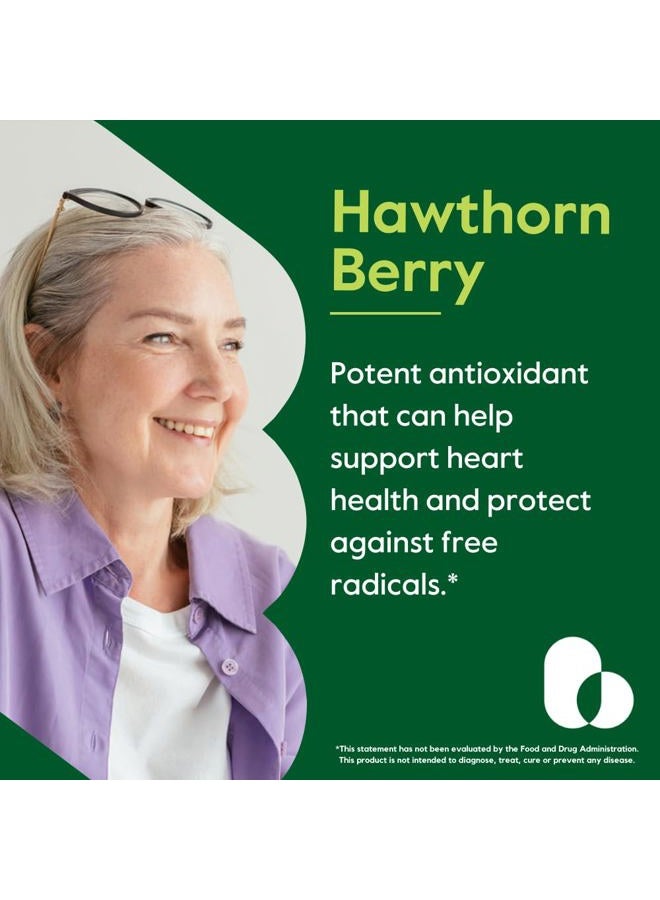 BESTVITE Hawthorn Berry 600mg per Capsule (240 Vegetarian Capsules) - No Stearates - No Fillers - Vegan - Non GMO - Gluten Free - Image 2