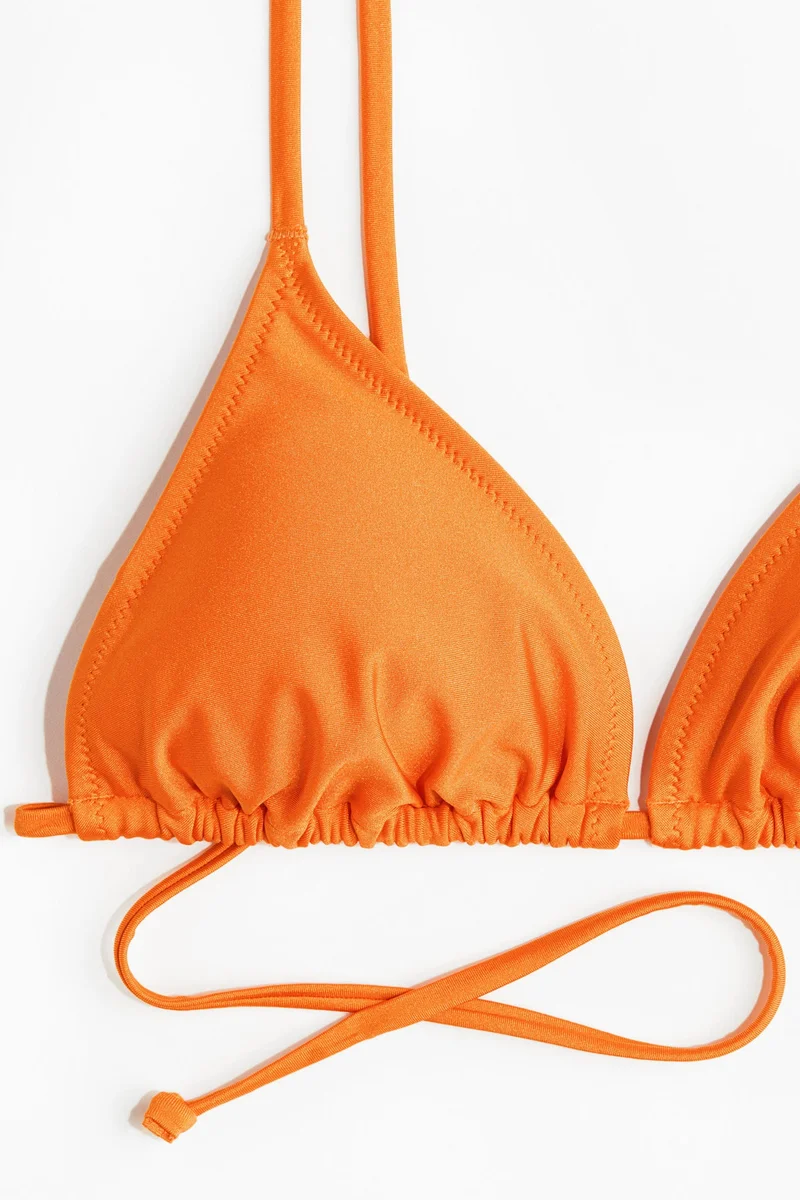 اتش اند ام Padded triangle bikini top