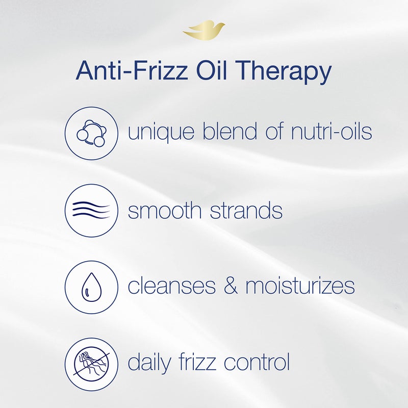 Dove Nutritive Solutions Shampoo, Anti-Frizz Oil Therapy 20.4 Fl oz - Image 5