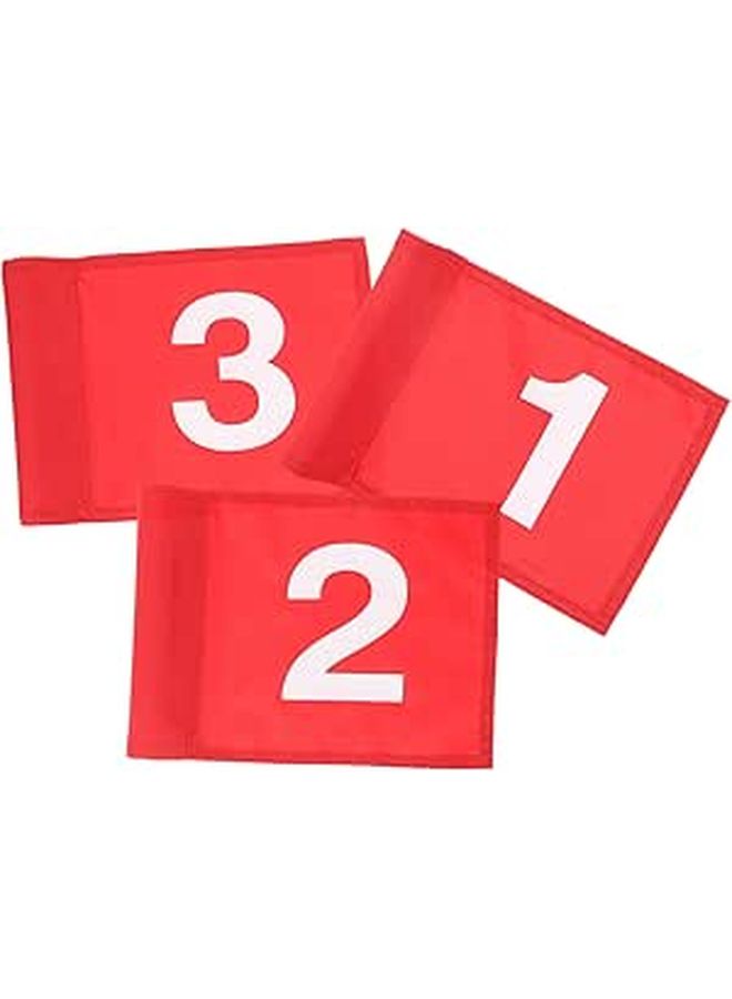 3 Pack Golf Flag Markers Set For Golf Course And Practice Training - Image 1