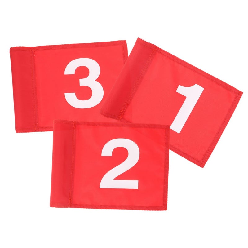 3 Pack Golf Flag Markers Set For Golf Course And Practice Training - Image 2