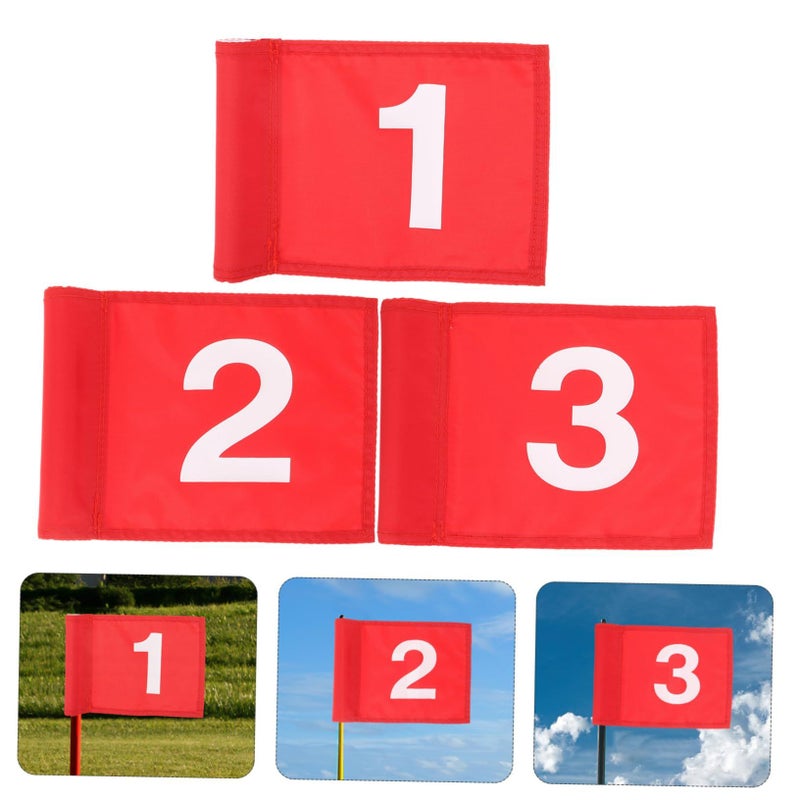 3 Pack Golf Flag Markers Set For Golf Course And Practice Training - Image 5