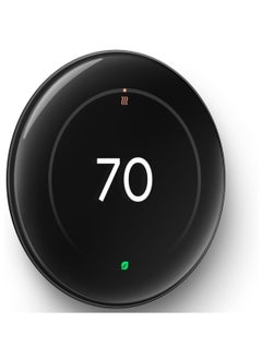 Google Google Nest Learning Thermostat (4th Gen) with Nest Temperature Sensor (2nd Gen) - Polished Obsidian  - Image 3