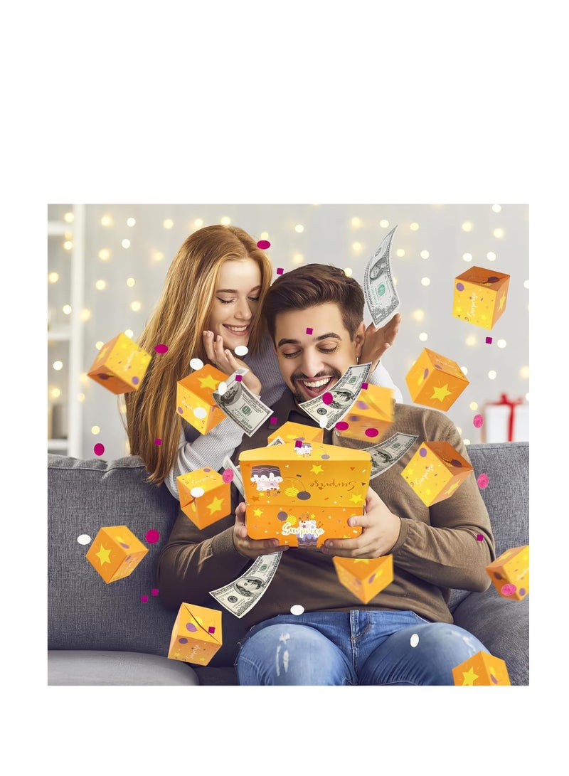 KASTWAVE Surprise Gift Box Explosion for Money, Explosion for Money Cash Birthday Money Box Exploding Gift Box, Cash Explosion Luxury Gift Box for Birthday Anniversary   Proposal (15 Bounces) - Image 2