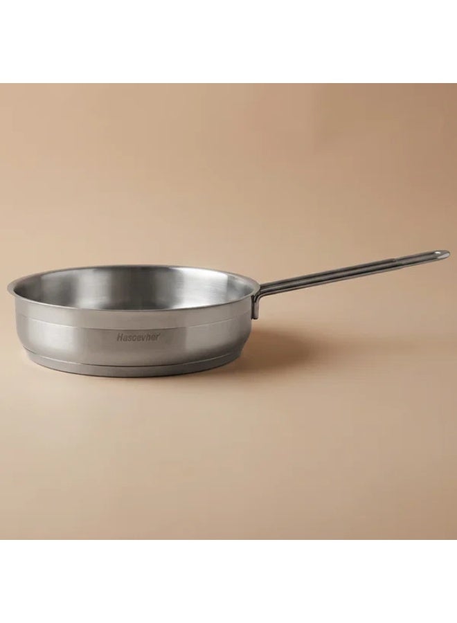 Hascevher Handle Steel Pan, 22 x 6 cm - Red - Image 1
