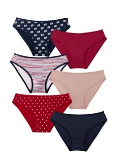 Pack of 6 Cotton Bikini Panties Underwear for Women - pzsku/ZE543A8FA46B264986525Z/45/_/1739141750/62a64d37-66e7-4047-9aeb-5112fd3550c9