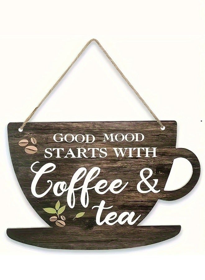 BF HOME Vintage Kitchen Wooden Hanging Sign Creative Coffee Shop Decorative Perfect for Coffee Bar Kitchen Office and Home Wall Decor  - Image 5