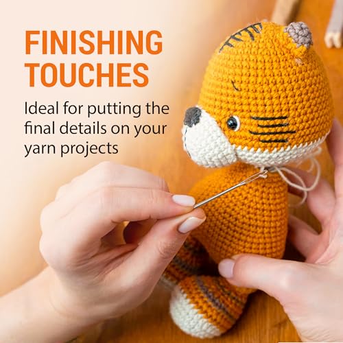 VONEEDL Large Eye Blunt Tapestry Needles (Pack of 50) - 5 Sizes with 5 Storage Tubes - Perfect for Darning, Embroidery, Cross-Stitching, Needlepoint, Crafting, Knitting, Weaving, and DIY - Image 5