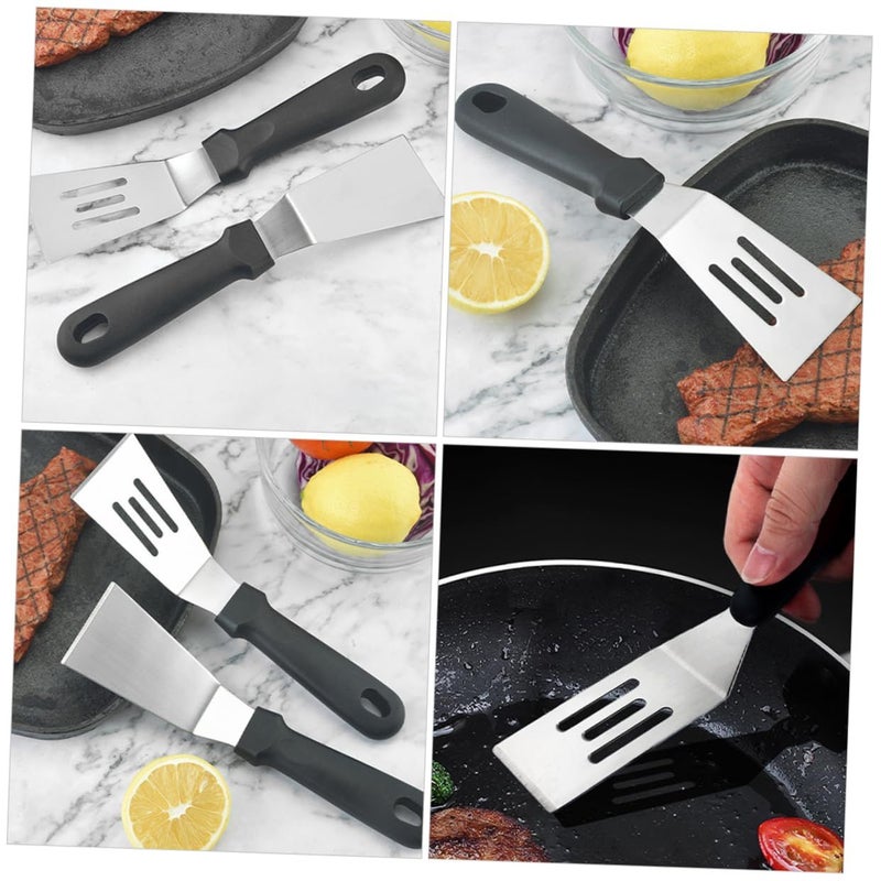 Zerodeko 2pcs Stainless Steel Slotted Spatula Set Heavy Duty Kitchen Utensils for Frying Grilling - Image 3