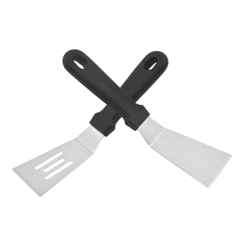 Zerodeko 2pcs Stainless Steel Slotted Spatula Set Heavy Duty Kitchen Utensils for Frying Grilling - Image 2