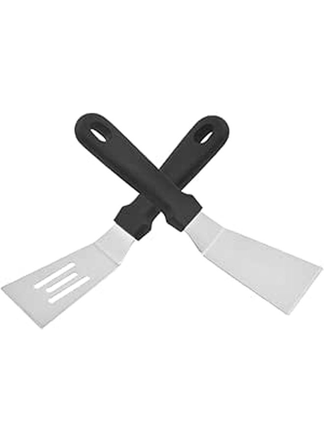 Zerodeko 2pcs Stainless Steel Slotted Spatula Set Heavy Duty Kitchen Utensils for Frying Grilling - Image 1
