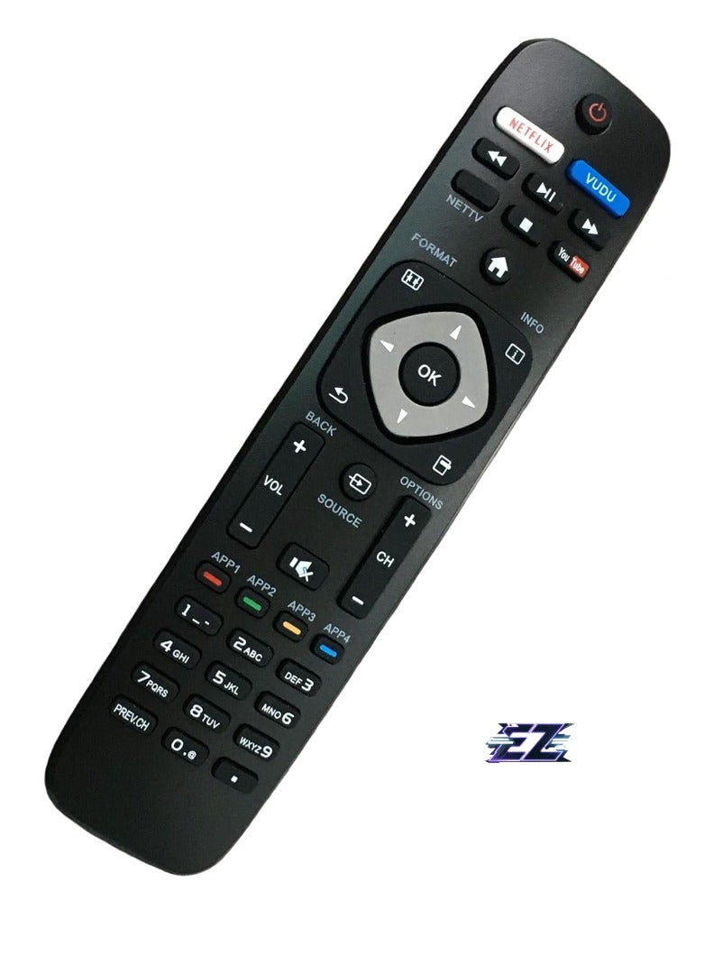 ELTRAZONE "Replacement Remote Control for Philips Smart TV – Compatible with URMT39JHG003, 39PFL2608, 39PFL2608/F7, 39PFL2608F7" - Image 2